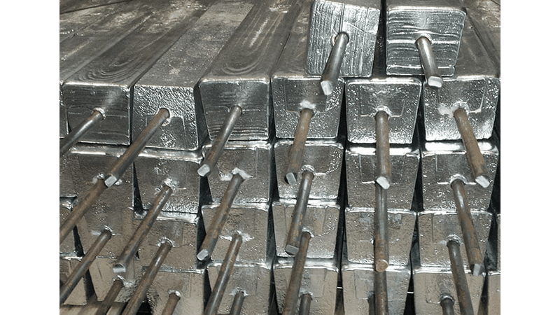 Ánodos de sacrificio de zinc apilados